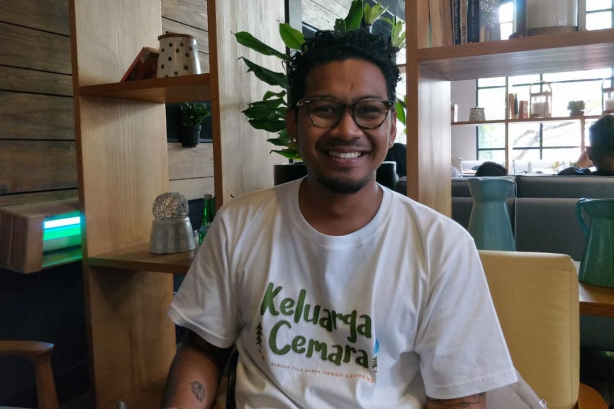 Abdurrahman Arif atau Abdul saat ditemui usai jumpa pers syukuran 1 Juta Penonton Film Keluarga Cemara di kawasan Kemang, Jakarta Selatan, Senin (14/1/2019).