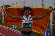 Raih Emas 100 Meter Lari Gawang Putri, Atlet PON Kalsel Pecahkan Rekor Nasional 