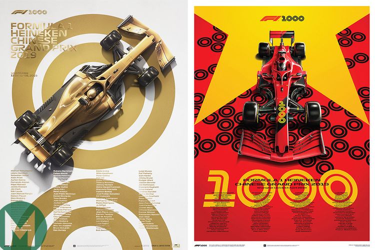 Poster gelaran F1 yang ke-1000