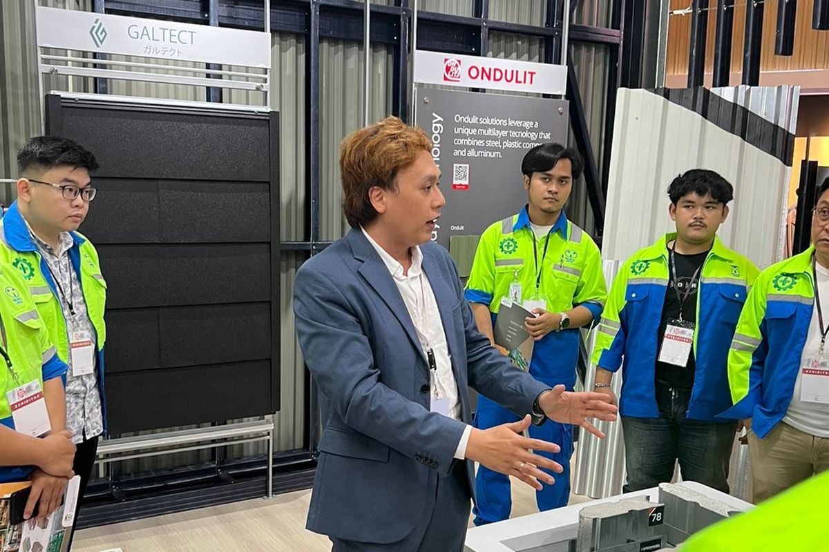 Vice President PT Tatalogam Lestari Stephanus Koeswandi di Indobuildtech 2024.