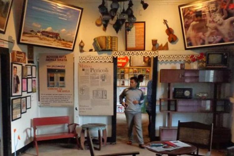 Museum Kata Andrea Hirata di Desa Lenggang, Gantong, Belitung Timur, Provinsi Bangka Belitung. 