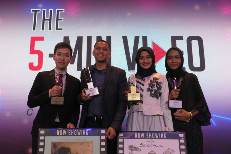 Sineas muda Indonesia memenangkan semua kategori penghargaan lomba 5-Min Video Challenge berskala regional, Rabu (22/11/2017) malam, di Singapura.