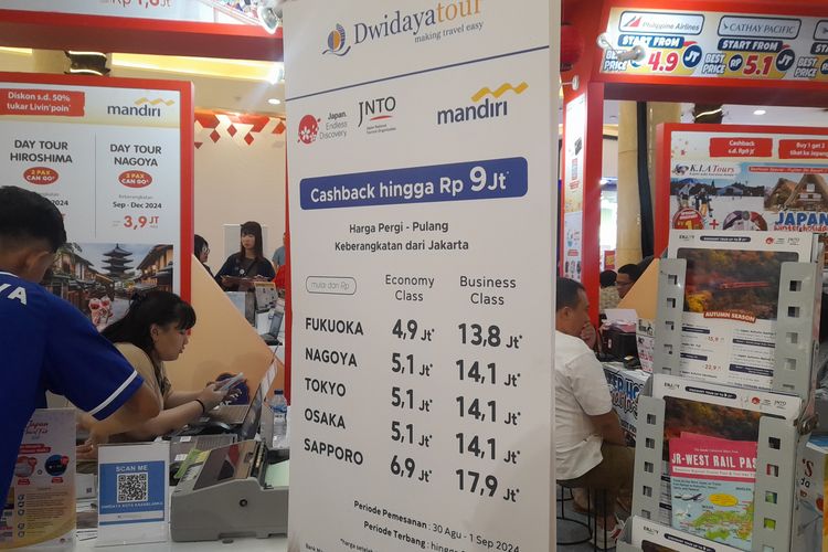 Japan Travel Fair 2024 digelar tiga hari pada 30 Agustus 2024 hingga 1 September 2024 di Grand Atrium dan Mosaic Walk, Kota Kasablanka, Jakarta Selatan.