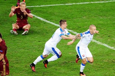 Hasil Piala Eropa, Slowakia Bungkam Rusia 2-1