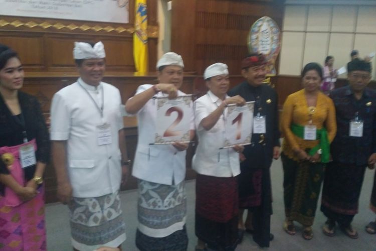 Kpu bali gelar rapat pleno Pengundian nomor urut pasangan calon Pilkada Bali