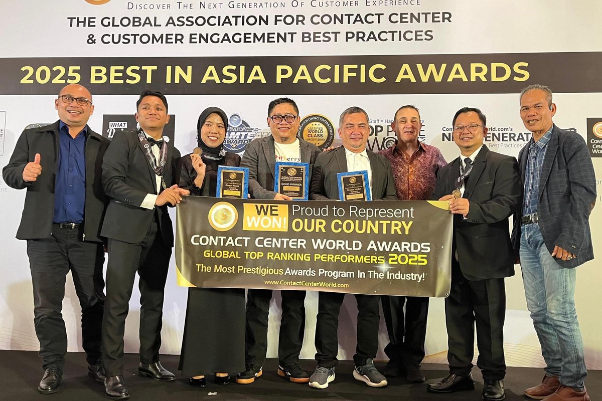 PT Pegadaian (Persero) saat menghadiri ajang The 20th Annual Next Generation Contact Center & CX Best Practices 2025 yang digelar di Bali pada 21?25 Juli 2025.