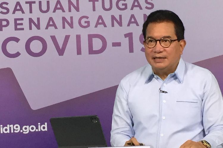 Juru Bicara Pemerintah untuk Penanganan Covid-19 Wiku Adisasmito dalam konferensi pers virtual di Media Center Satgas Penanganan Covid-19 Graha BNPB, Jakarta, Selasa (20/10/2020)