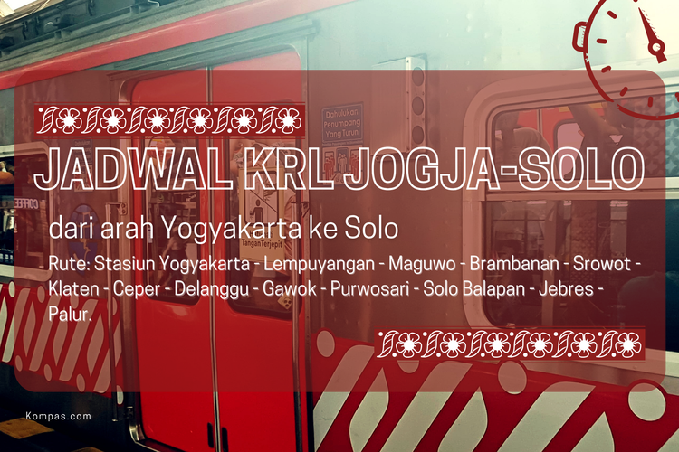 Jadwal KRL Jogja-Solo 11-17 Agustus 2025 dari semua stasiun ke arah Solo. 

