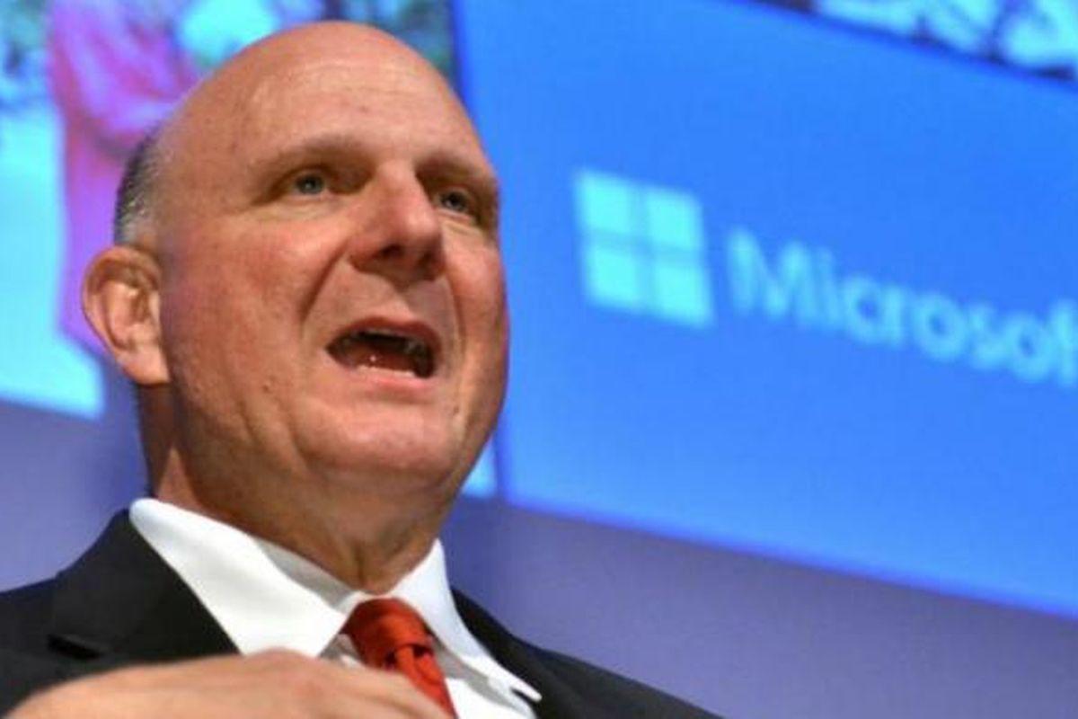 Mantan CEO Microsoft, Steve Ballmer. Gambar diambil pada 28 Agustus 2013, saat dia masih menjadi bos perusahaan tersebut.