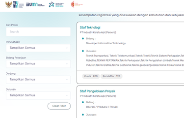 Cara cek kuota di setiap formasi Rekrutmen Bersama BUMN 2022 batch 2