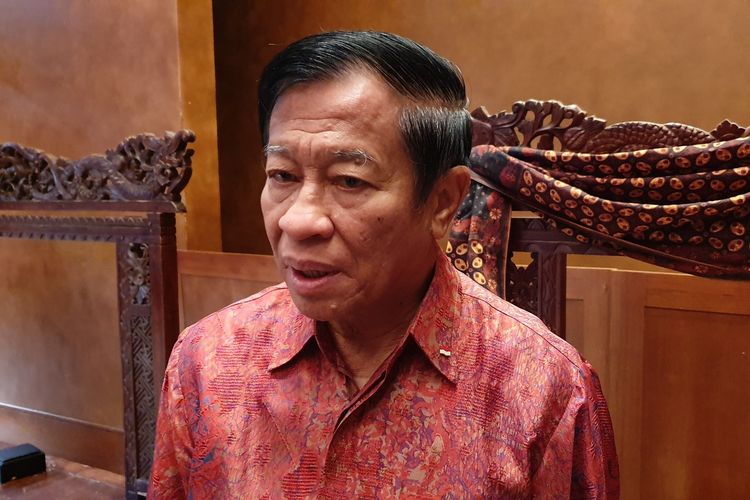 Agum Gumelar menghadiri halal bihalal purnawirawan di Jakarta, Jumat (21/6/2019)