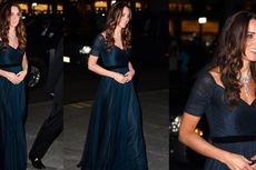 Kate Middleton Tampil Berkilau dengan Berlian Biru