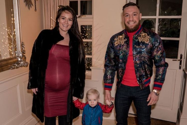 Conor McGregor, Dee Devlin serta putra mereka Jack Conor