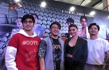 Para pemeran film #OOTD di Epicentrum, Kuningan, Jakarta Selatan, Senin (22/1/2024).
