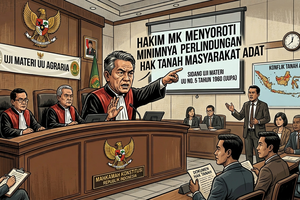 Sidang MK, Hakim Sentil Minimnya Perlindungan Tanah Masyarakat Adat