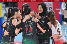 Hasil Liga Voli Korea, Red Sparks Tembus Playoff untuk Pertama Kali dalam 7 Tahun