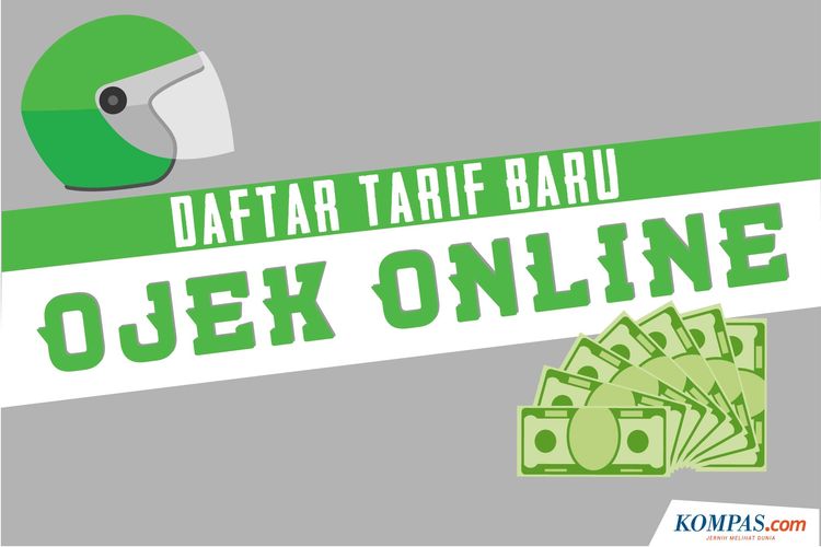 Infografik: Daftar Tarif Baru Ojek Online