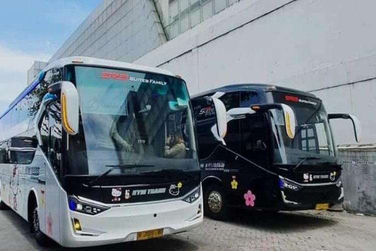 Bus baru KYM Trans yang melayanin rute Tangerang - Surabaya