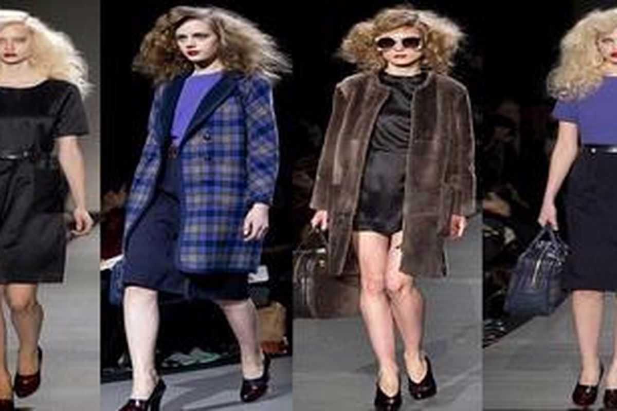 Salah satu brand mewah rancangan Marc by Marc Jacobs, pada New York Fashion Week Autumn/Winter 2013.