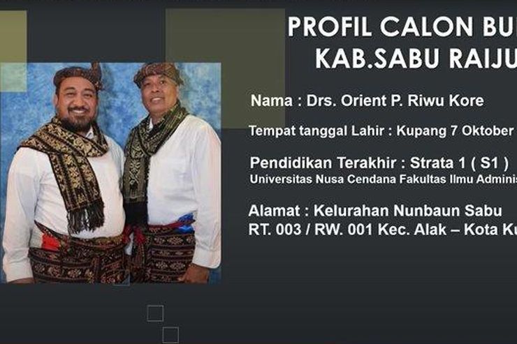 Polisi Usut Kewarganegaraan Bupati Terpilih Sabu Raijua Orient Riwu Kore