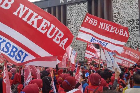 Buruh di Palembang Gelar Demo soal Aturan Pencairan JHT