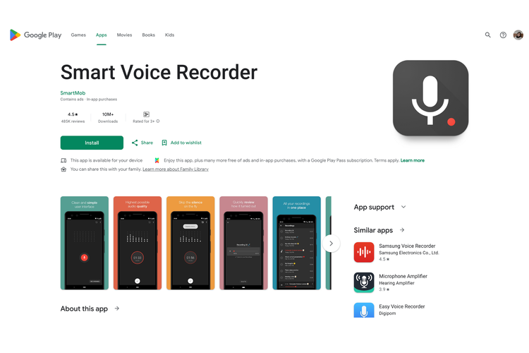 Aplikasi Smart Voice Recorder