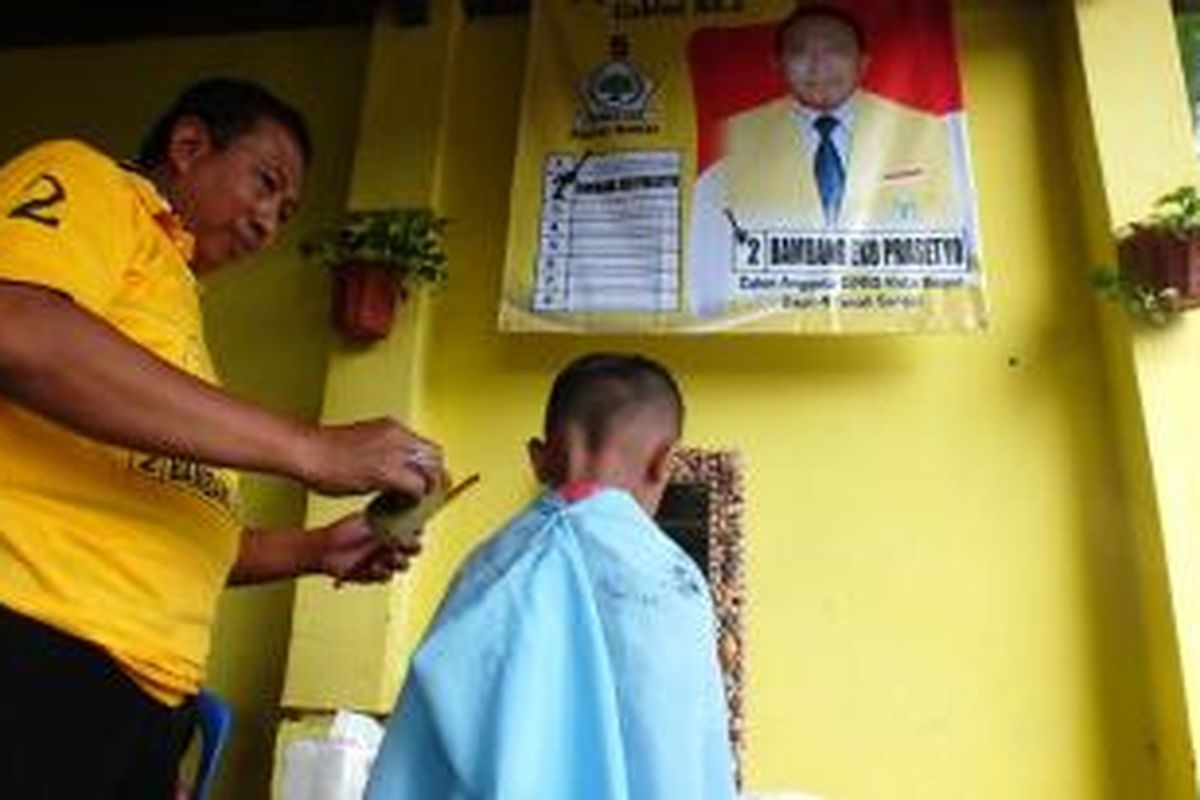 Ilustrasi: Tukang potong rambut.