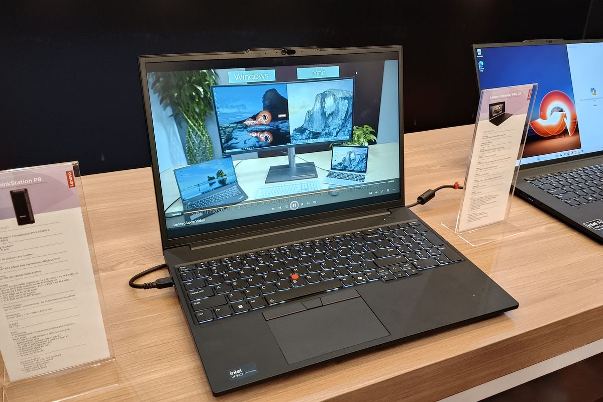 Laptop ThinkPad P16s Gen 3 resmi dirilis di Indonesia, Rabu (23/10/2024).