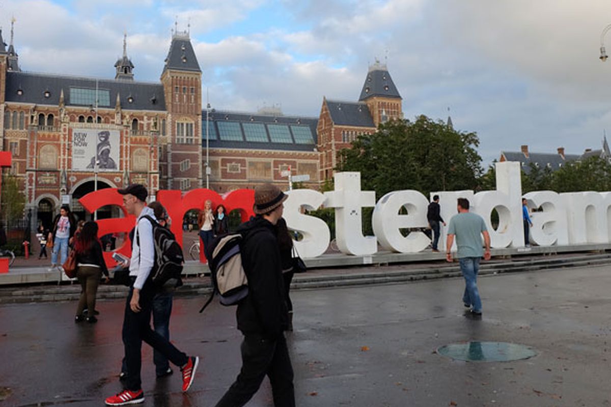 I amsterdam tetap menjadi incaran wisatawan di kota Amsterdam, Belanda.