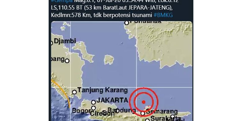 Gempa Jepara Terasa Hingga Banyumas Kaca Rumah Bergetar