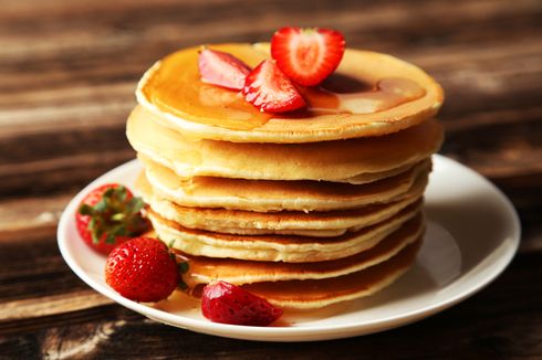 Resep Pancake Stroberi Tanpa Gula, Ide Menu Sarapan Praktis 
