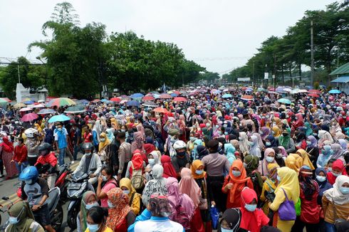 Buruh di Bogor Unjuk Rasa Tolak Omnibus Law, Desak Jokowi Terbitkan Perppu