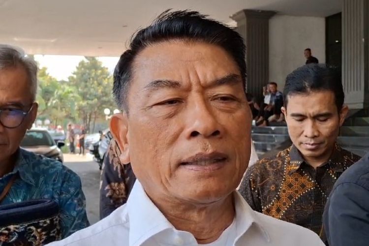 Kepala Staf Kepresidenan (KSP) Moeldoko di Gedung Krida Bakti, Jakarta, Jumat (7/6/2024).