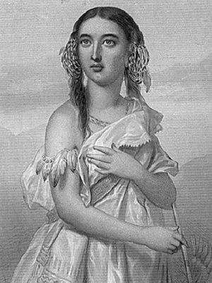 Lukisan yang menggambarkan Pocahontas. (Wikipedia)