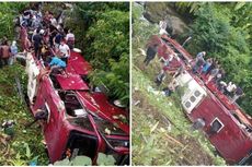 Bus Besar Masuk Jurang di Guci Tegal, Warga: Bus Dipanasi, Penumpang Sudah Naik, Sopir Lagi 