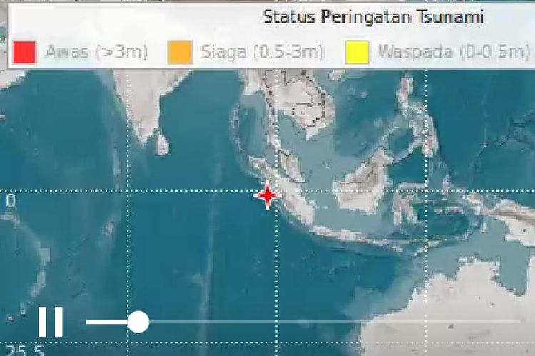 BMKG mengeluarkan peringatan dini tsunami usai gempa magnitudo 7,3 mengguncang Kepulauan Mentawai