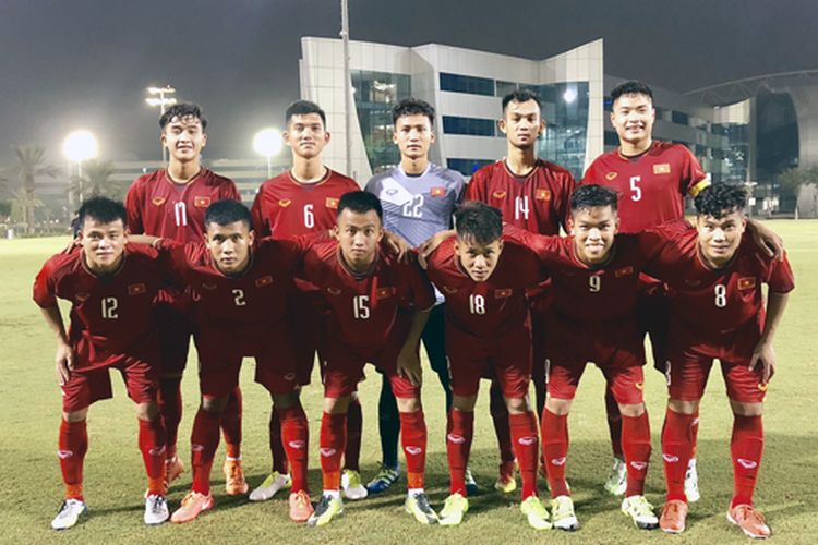 Skuad timnas Vietnam U-19 untuk Piala AFF U-19 2022 di Indonesia.