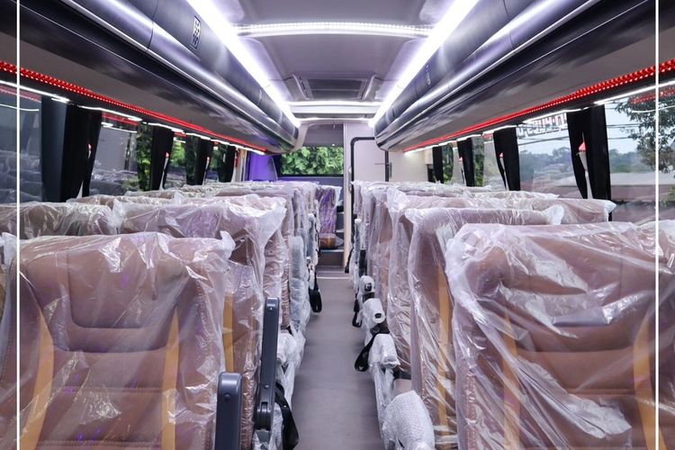 Kabin bus baru milik PO Medan Jaya