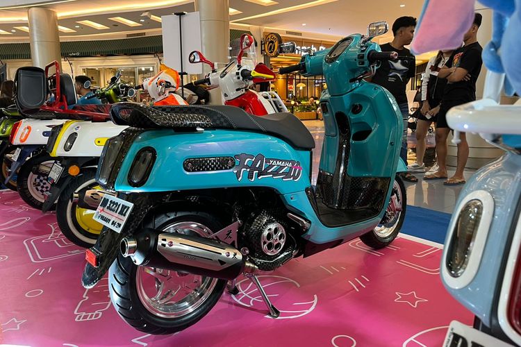 Modifikasi Yamaha Fazzio 'Si Blue' di Fazzio Modifest Makassar