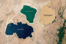 Tiga Danau Berbeda Warna di Etiopia Berasal dari Satu Sumber yang Sama