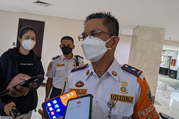 Kepala Dinas Perhubungan DKI Jakarta Syafrin Liputo saat ditemui di Gedung DPRD DKI Jakarta, Rabu (7/4/2021)