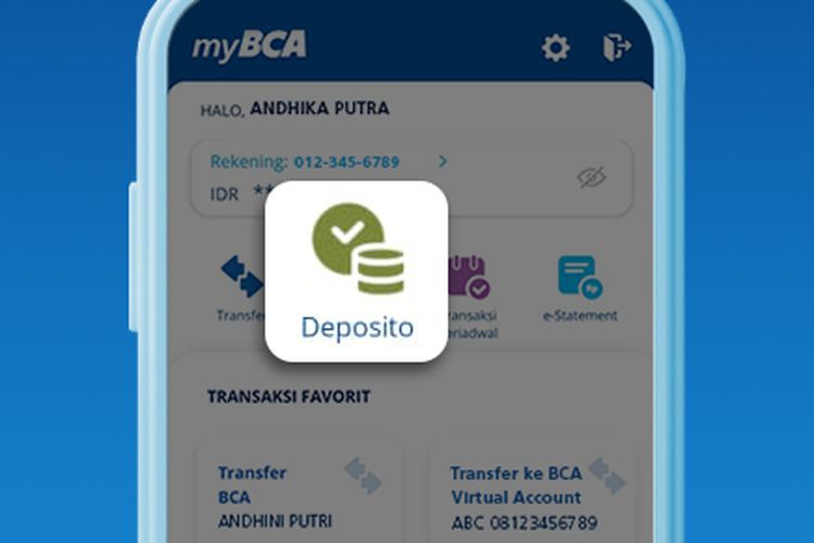 Ilustrasi bunga deposito BCA 2022.