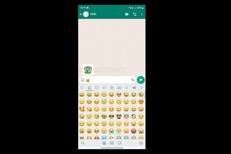 WhatsApp mengembangkan fitur baru yang bakal merekomendasikan stiker sesuai emoji yang dipilih
