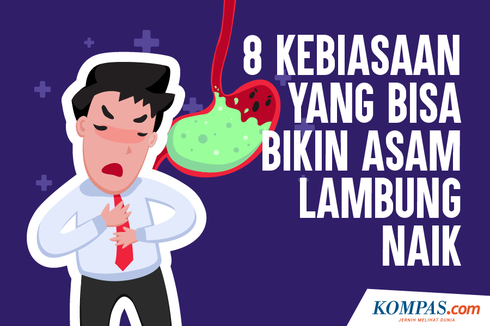 INFOGRAFIK: 8 Kebiasaan yang Bikin Asam Lambung Naik