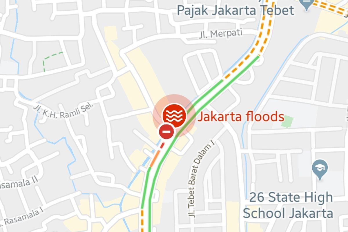 GoogleMaps tayangkan informasi banjir di peta