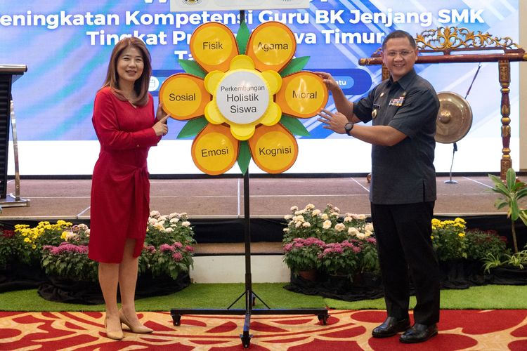 Peluncuran program Peningkatan Kompetensi Guru BK Jenjang SMK Tingkat Provinsi Jawa Timur di Malang pada 1 Agustus 2023.