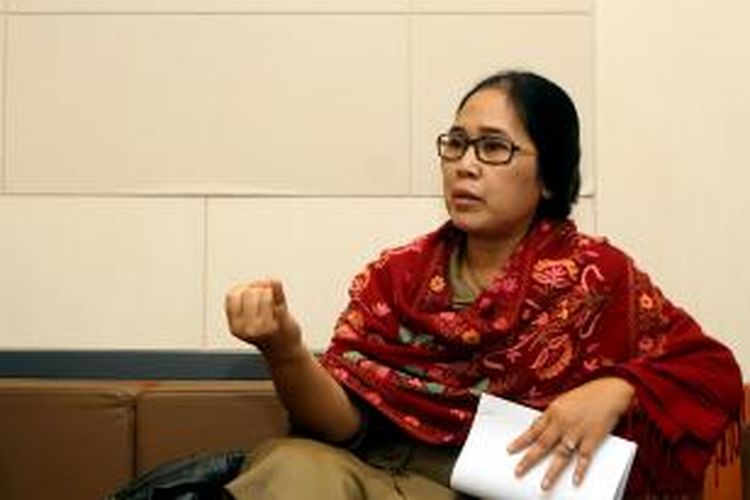 Anggota DPR RI periode 2009-2014 dari Fraksi PDI Perjuangan, Eva Kusuma Sundari di Kompleks Parlemen, Jakarta, Rabu (29/1/2014). (Tribunnews/Jeprima)