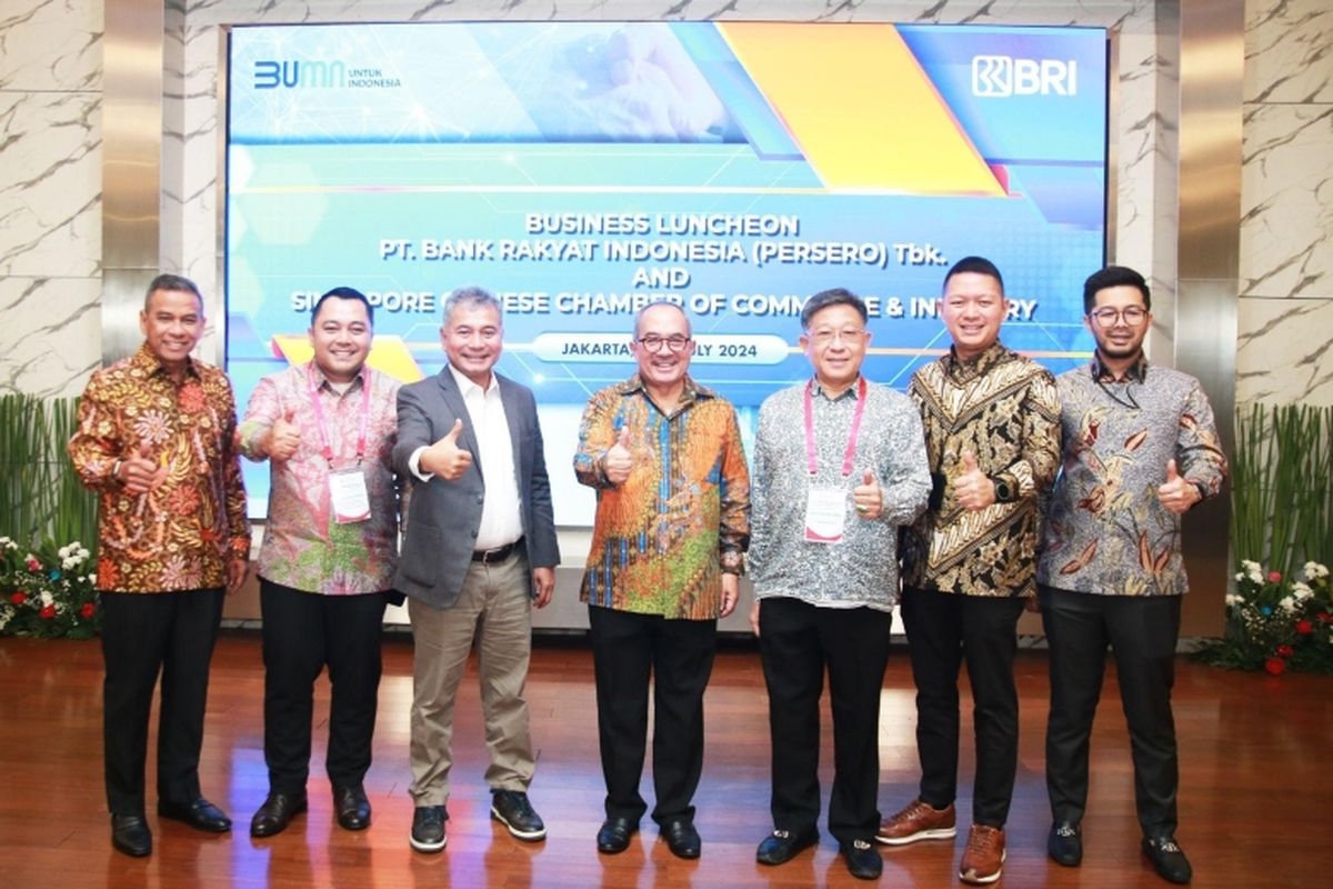 Business Luncheon BRI dan SCCCI di BRILian Center, Jakarta, Selasa (16/7/2024).