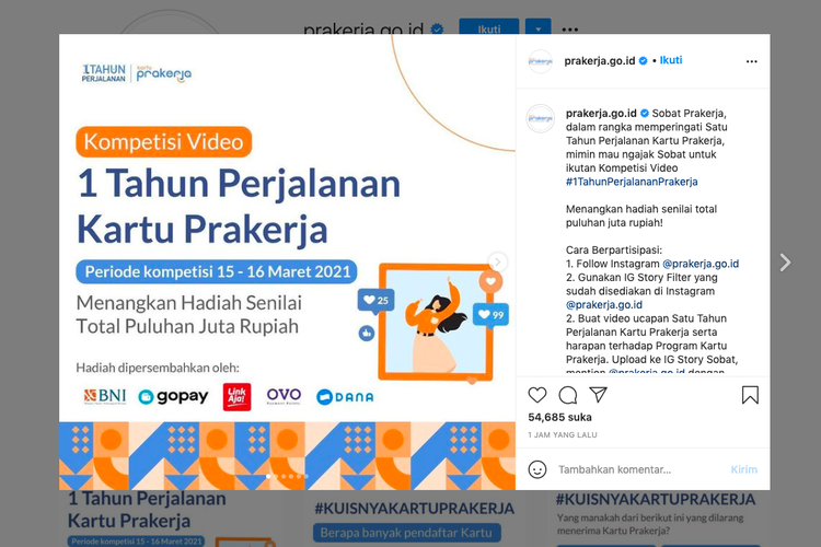 Kompetisi video Prakerja