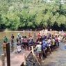 Siswa Seberangi Sungai Ciujung Sempat Viral, Warga Gotong Royong Bikin Jembatan Darurat
